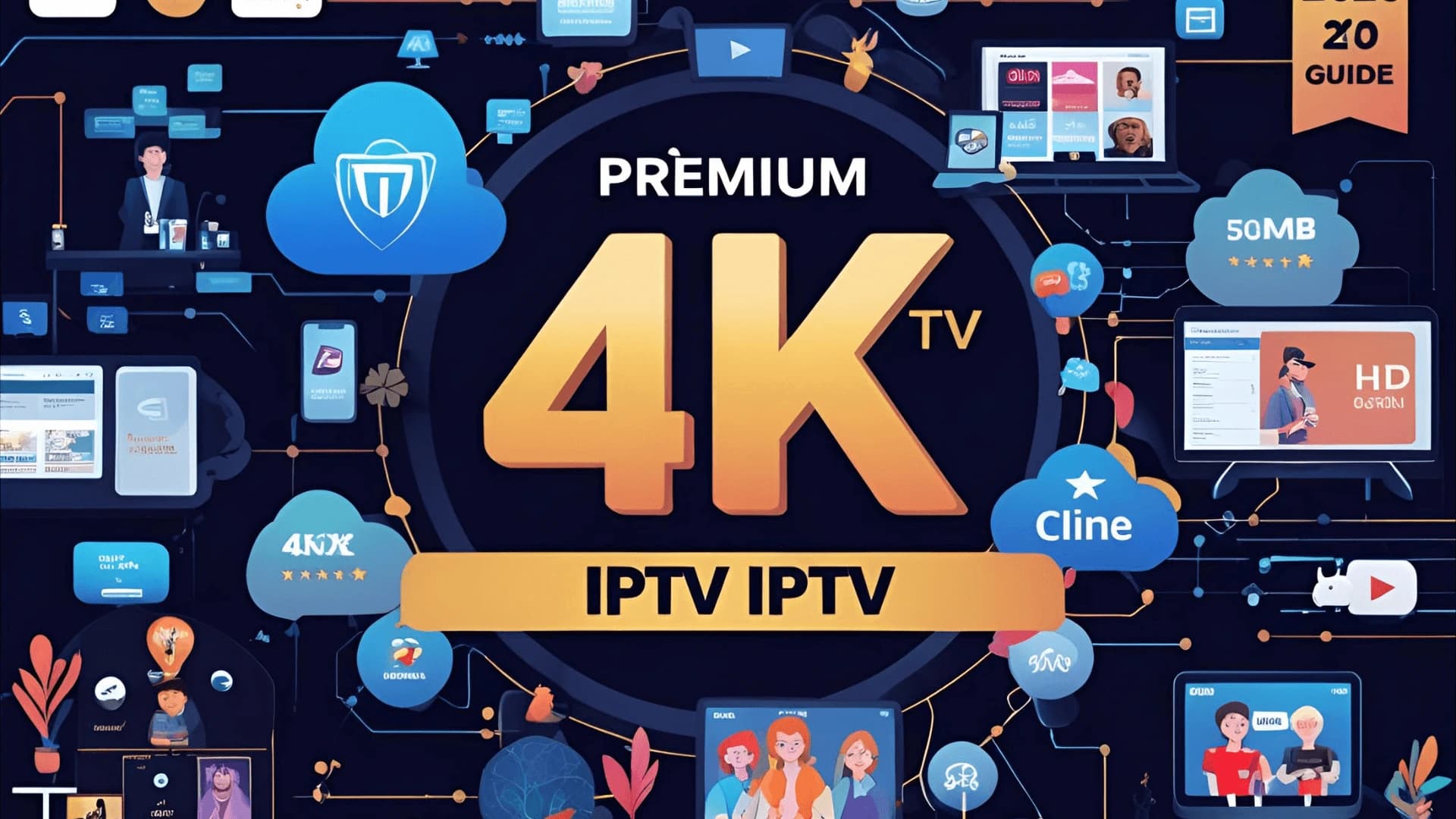 IPTV Premium 4K Guide Complet 2025 - Streaming Ultra HD