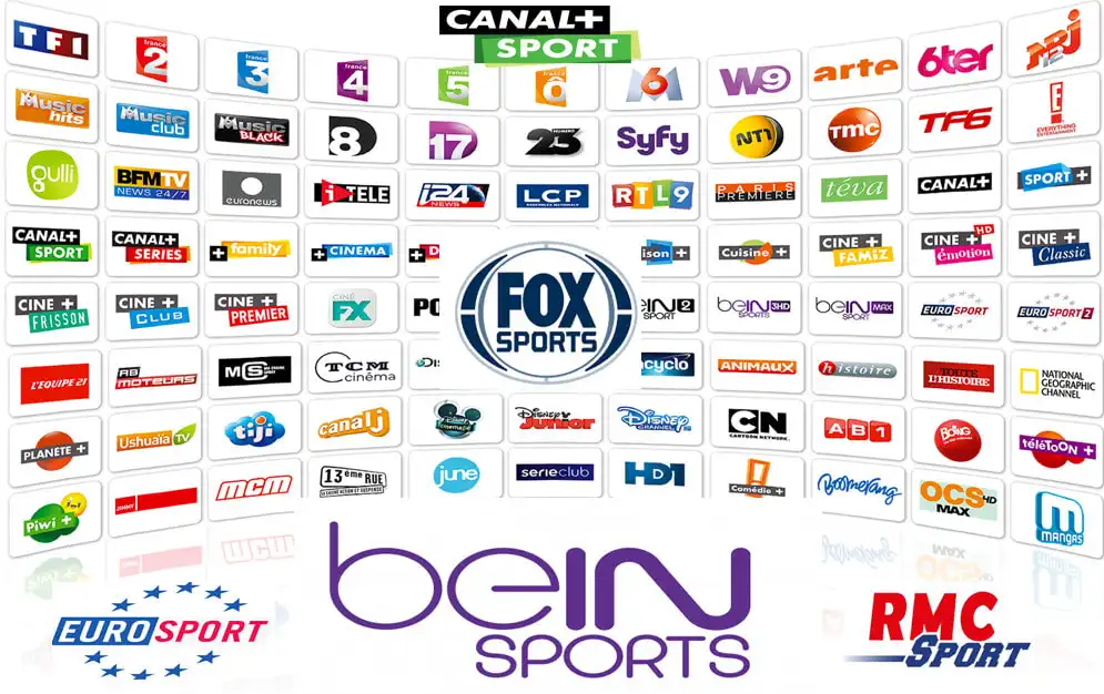 Chaînes sportives en direct dans l'application IPTV