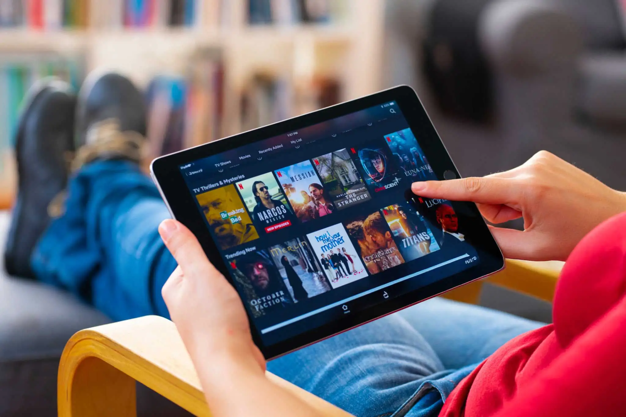 Liste d'épisodes d'une série dans l'application