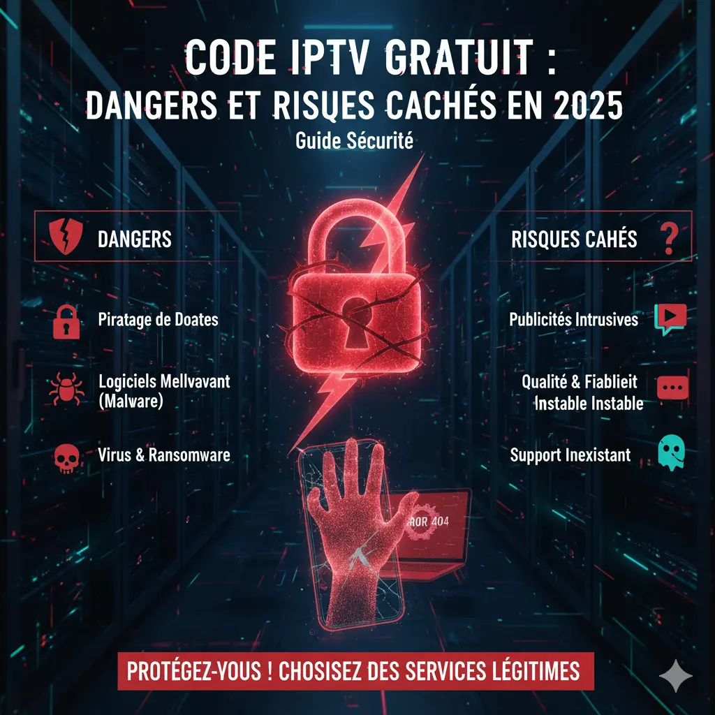 Code IPTV Gratuit 2025 | Dangers et Risques